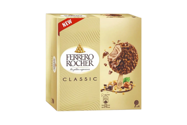 Ferrero Rocher Ice Cream Sticks Classic 4 X 70ml