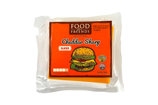 Food For Friends Sliced Cheese Cheddar Sharp 160g