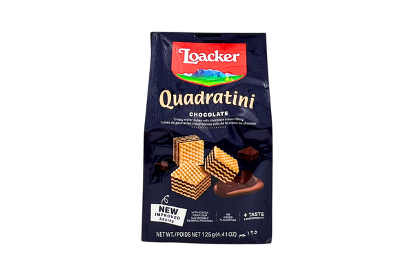 Loacker Quadratini Crispy Wafers Chocolate 125g