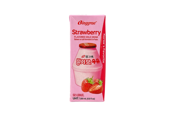 Binggrae Flavoured Milk Strawberry 200ml