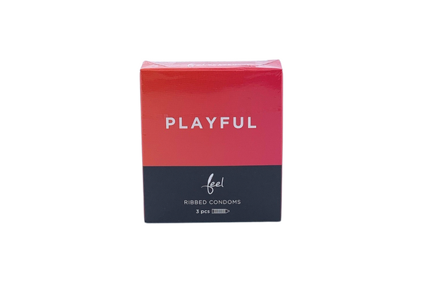 Feel Condoms Playful (Ribbed) 3 pieces