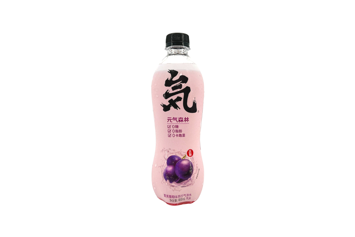 Genki Forest Sparkling Water Grape 480ml uMart Singapore