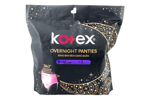 Kotex Overnight Panties Small-Medium 2 pieces