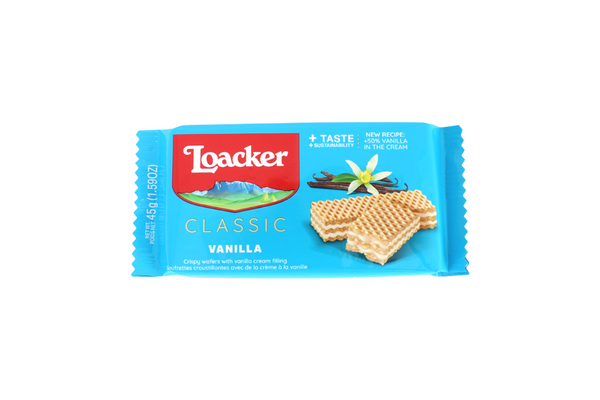 Loacker Crispy Wafers Vanilla 45g