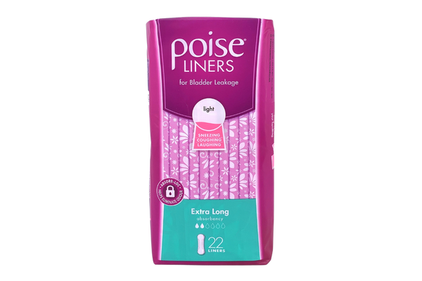 Poise Liners Extra Long 21.5cm 22 pieces