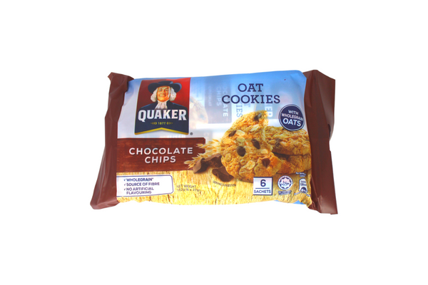 Quaker Oat Cookies Chocolate Chips 6 X 27g