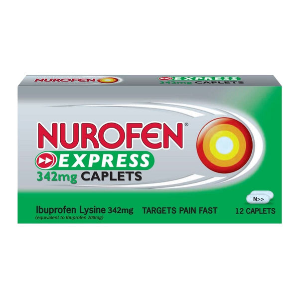 Nurofen Express 342mg Ibuprofen Lysine 12 pieces