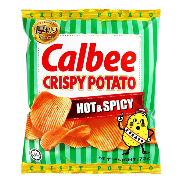 Calbee Crispy Potato Hot & Spicy 72g