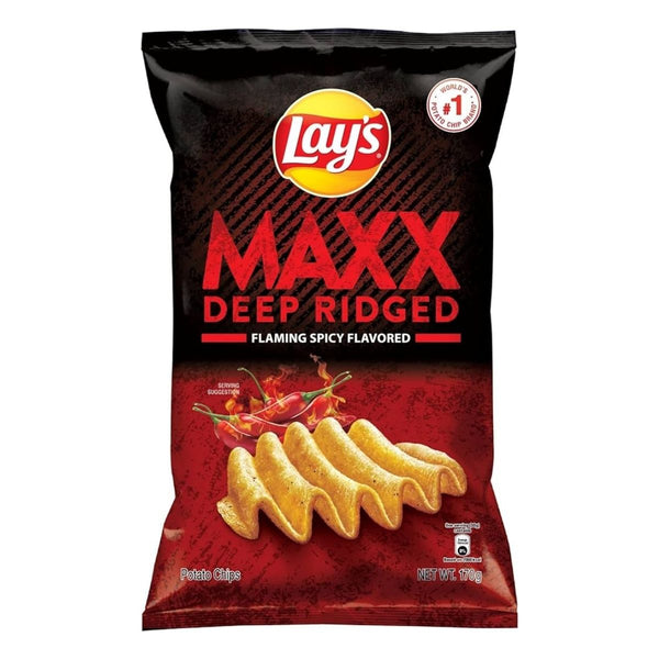 Lay's Maxx Deep Ridged Flaming Spicy 170g