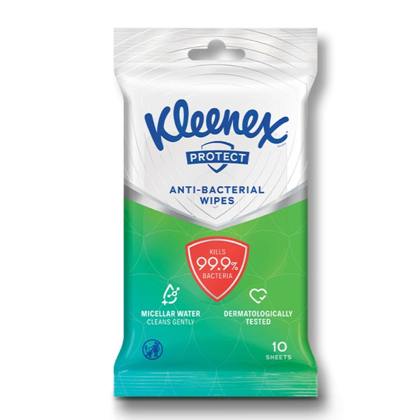 Kleenex Anti-Bacterial Wipes 10 pieces