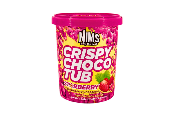 Nims Crispy Choco Tub Strawberry 250g