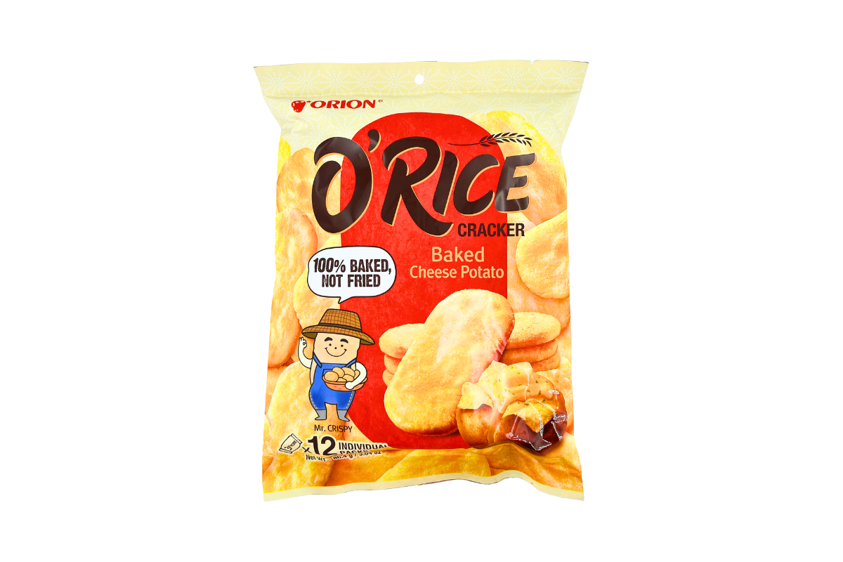 Orion O'Rice Baked Crackers Cheese Potato 86.4g – uMart Singapore