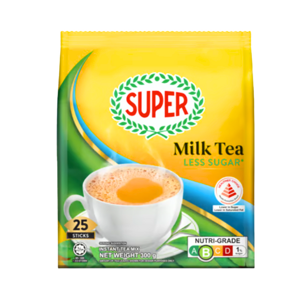 Super 3-in-1 Instant Milk Tea Less Sugar 25 X 12g
