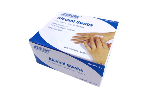 Assure Alcohol Swabs 200 pieces