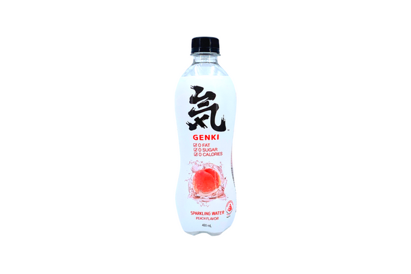 Genki Forest Sparkling Water Peach 480ml