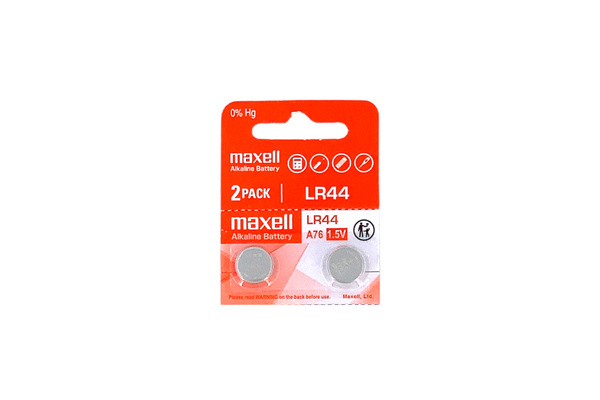 Maxell Alkaline 1.5V Battery LR44 2-Pack