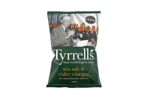 Tyrrell's Potato Chips Sea Salt & Cider Vinegar 40g